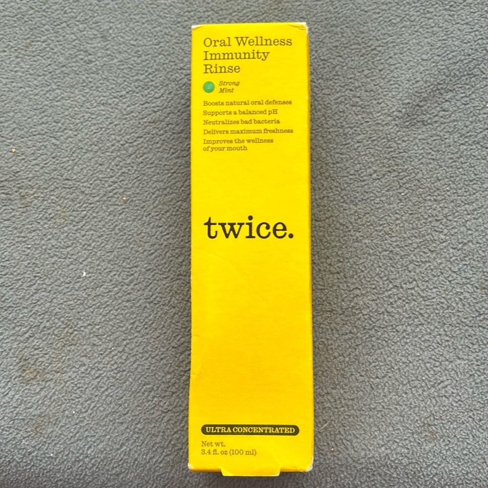 — twice !! - oral wellness immunity rinse - strong mint flavor